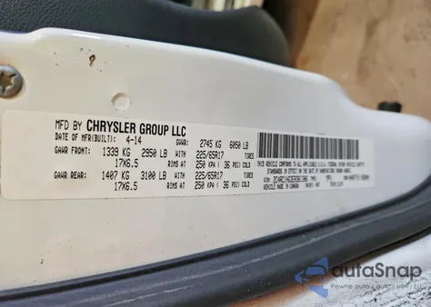 2014 Chrysler Town & Country S z USA, uszkodzony, nr VIN 2C4RC1HG3ER361306